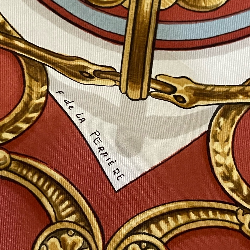 Authentic Hermès Bride De Cour Silk Scarf - Picture 15 of 16
